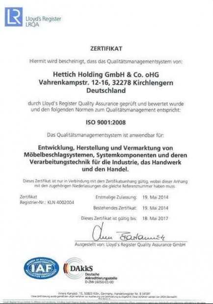 Сертификат Хетич 2